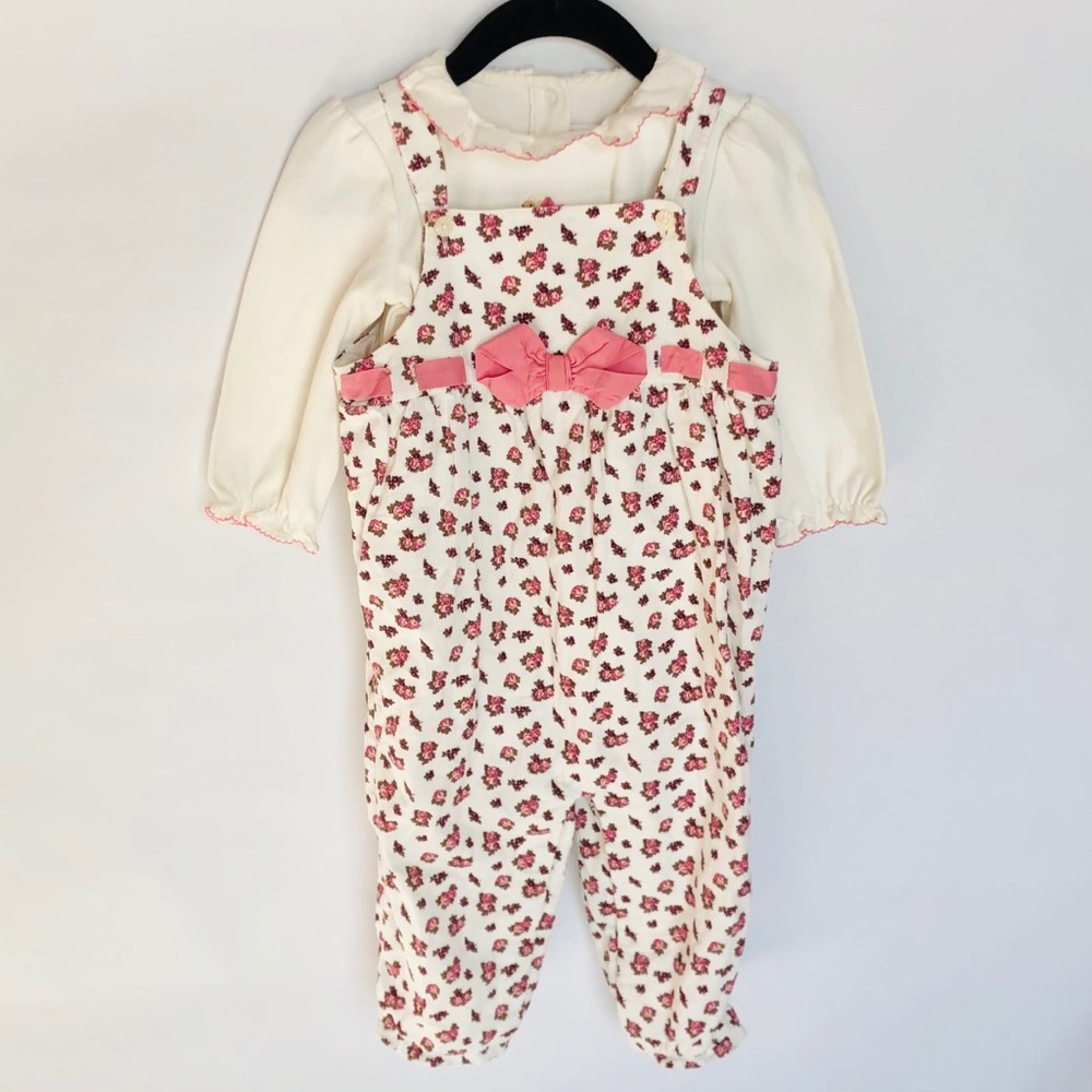 Janie & Jack Overall & Onesie Set, sz 12-18 mos